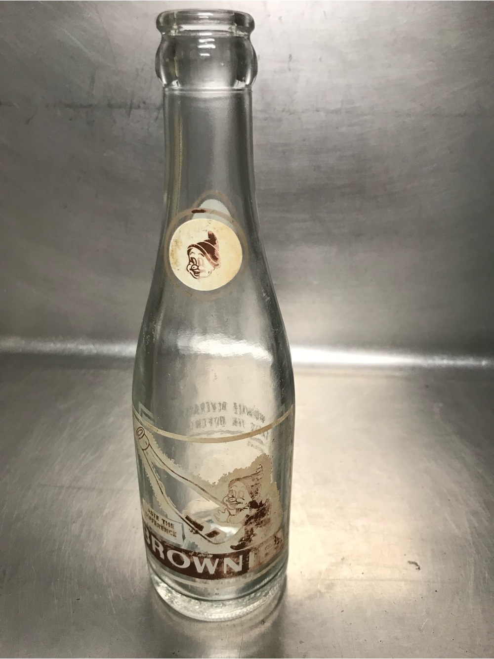 Vintage Brownie 7 Ounce BeverageGlass Bottle
